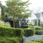Suburban housing and garden