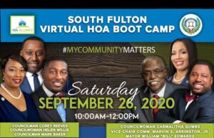 South Fulton Virtual HOA BOOT Camp (9/26/20)