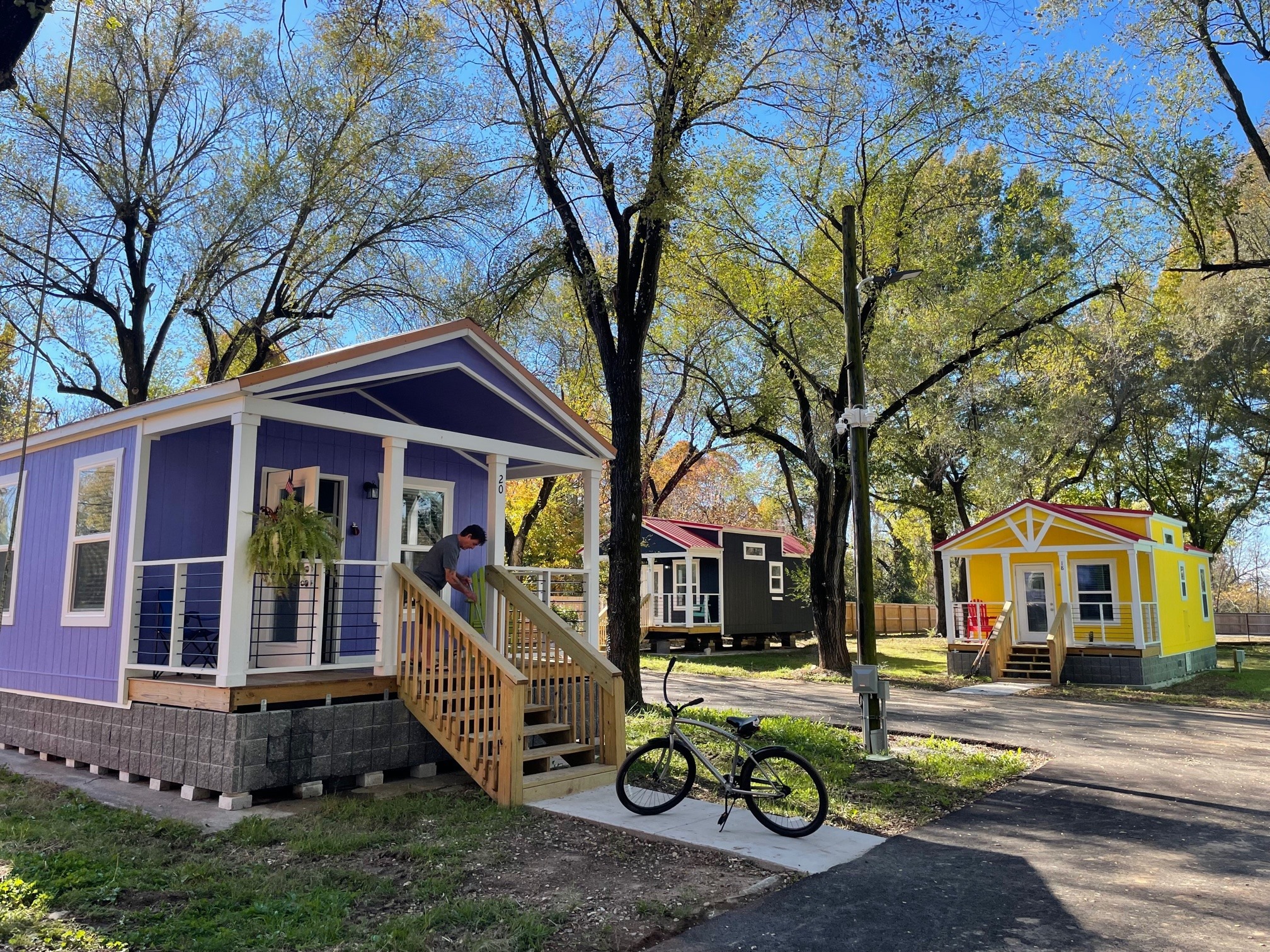 Tiny home community for the homeless adds four new houses