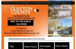 @claytoncountyga Clayton County DPA Program in collaboration with Metro Fair Hou