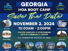 SAVE THE DATE! 2024 Georgia HOA Boot Camp is happening Saturday, November 2nd at 10:00am!