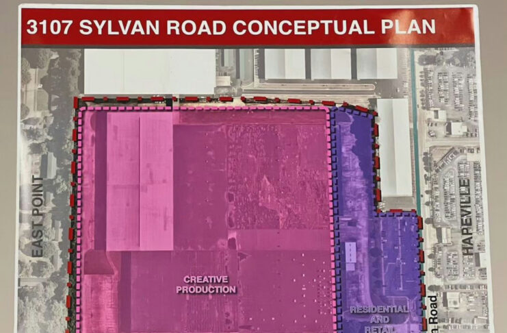 Photo by City of East Point on November 27, 2024. May be an image of floor plan, blueprint, map, poster and text.