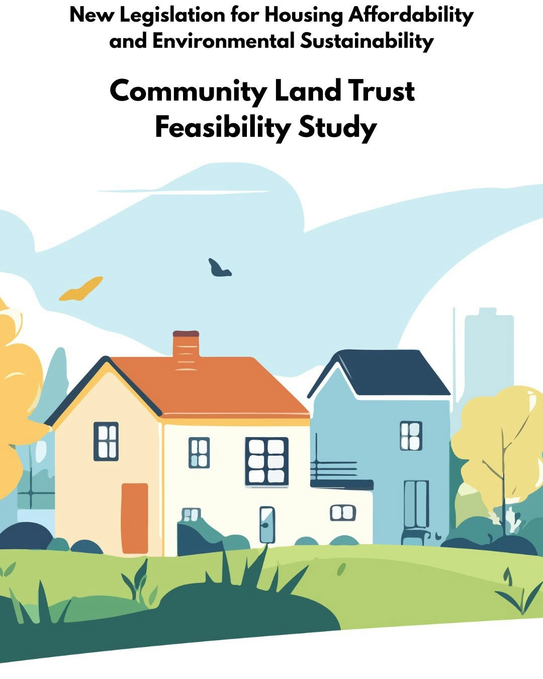 Photo by Commissioner Michelle Long Spears on October 14, 2025. May be a graphic of poster and text that says 'New Legislation for Housing Affordability and Environmental Sustainability Community Land Trust Feasibility Study B II'.