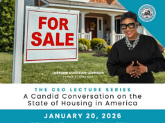 Get Fruity Cafe Launches New Location Photo by Lorraine Cochran-Johnson in DeKalb County, Georgia. May be a graphic of magazine, poster and text that says 'Om FOR SALE LORRAINE ORRAINECOCHRAN-JOHNSON DeKalb county CEO THE CEO LECTURE SERIES A Candid Conversation on the State of Housing in America 5:15 6:00 PM COFFEE & PASTRY RECEPTION JANUARY 20, 2026 6:00 - -7:30 THE HOUSING CONVERSATION PORTER SANFORD Ⅲ PERFORMING ARTS CENTER 3181 RAINBOW DRIVE, DECATUR, GA SPEAKERS ALAN ALANFERGUSON, ALANFERGUSON,SR,PH.D. SR., PH.D. DeKalb KalbCounty CountyCh Chiet hiet Housing HousingOficer articer JACOB JACOBVALLO VALLO ChiefDewsloprmentOfficer Chief BRUCE BRUCEMARKS MARKS CFO.Nelghborhacd.Asslatance CEO Naighborhaad ssistance Corporation America'.