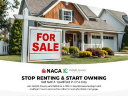 Photo shared by DeKalb County GA on January 09, 2026 tagging @nacaofficialpage, and @lorraine4change. May be an image of magazine and text that says 'AN FOR SALE DeKalb County NACA STOP RENTING & START OWNING Get NACA- -Qualified in One Day Join DeKalb County and NACA for FREE 4-Day Homeownership Event and learn how access the nation's most affordable mortgage. NACA'S Payment Lowest Fixed| Interest Rate IN AMERICA MORTGAGE Closing No Score Requirement FREE DAY EVENT DECATUR, JANUARY 22nd 25th 8:00 AM 8:00 THE GALLERY AT SOUTH DEKALB formerly 2845 Candler Suite A1, Decatur GA 30034 Penney's REGISTER TODAY Code Walk-ins welcome pread word. WWW.NACA.COM Lorraine Cochran- Cochran-Johnson -Johnson DeKalb County CEO non-protithousing counseling 2lcenamamama'.